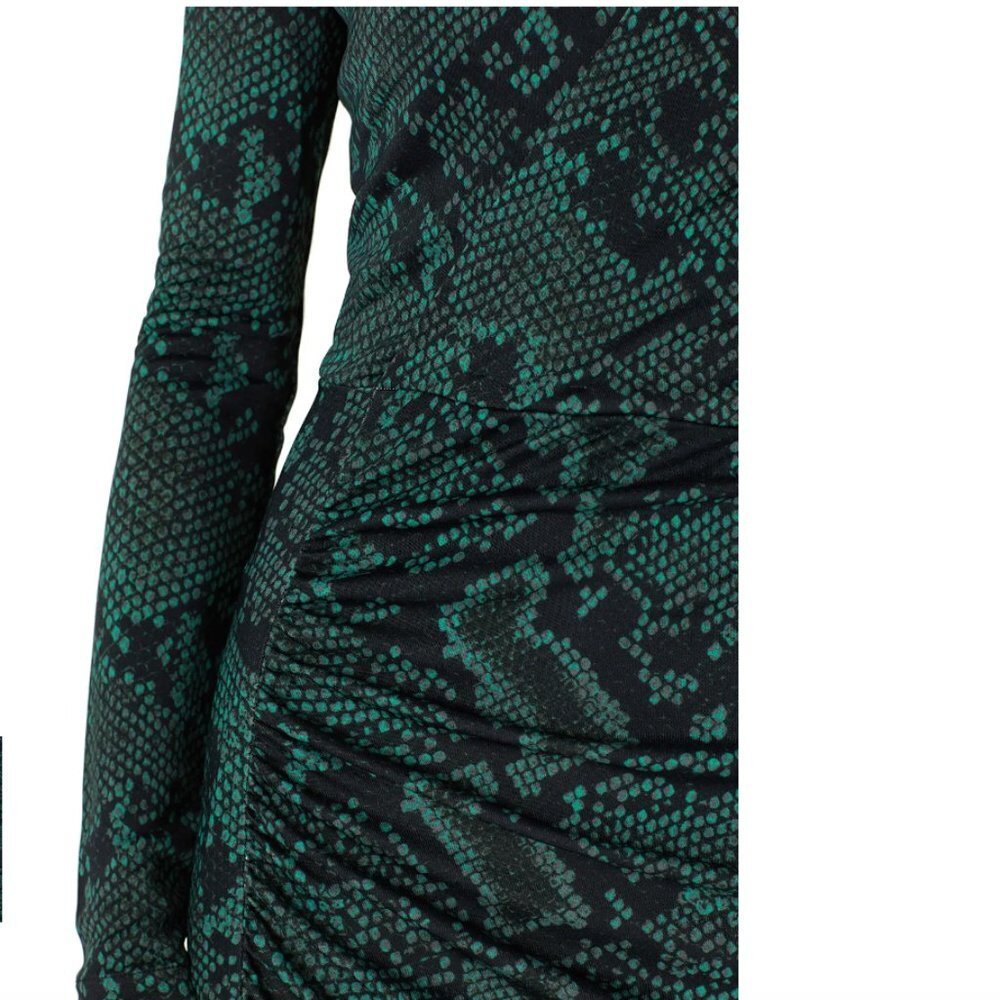 Atlein Green Snake Print Dress size US 6 - Picture 3 of 9